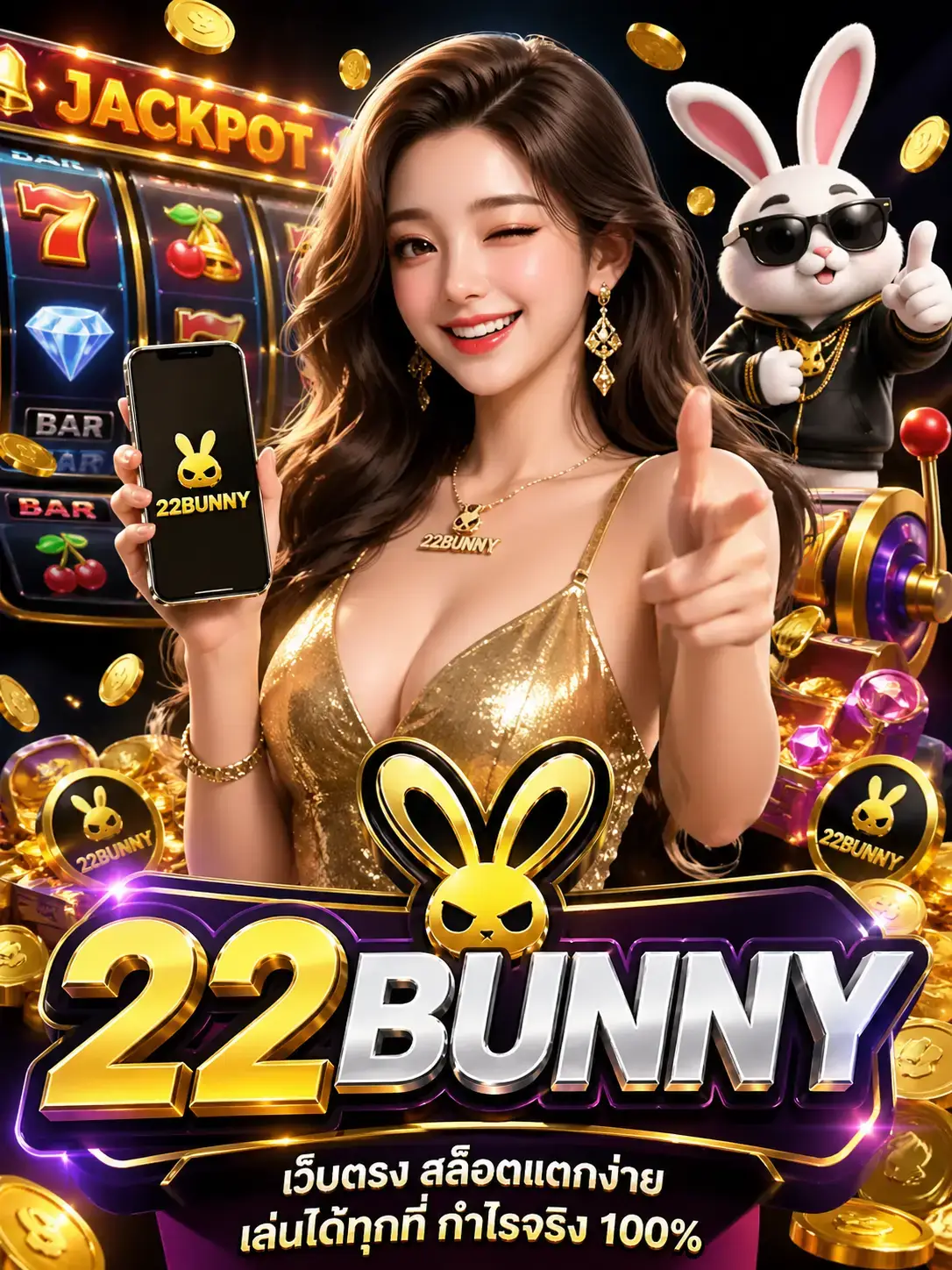 สมัครสมาชิก 22BUNNY เว็บตรง สล็อตแตกง่าย